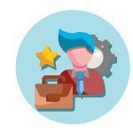 Servicios certified and approved rubber stamps seal set